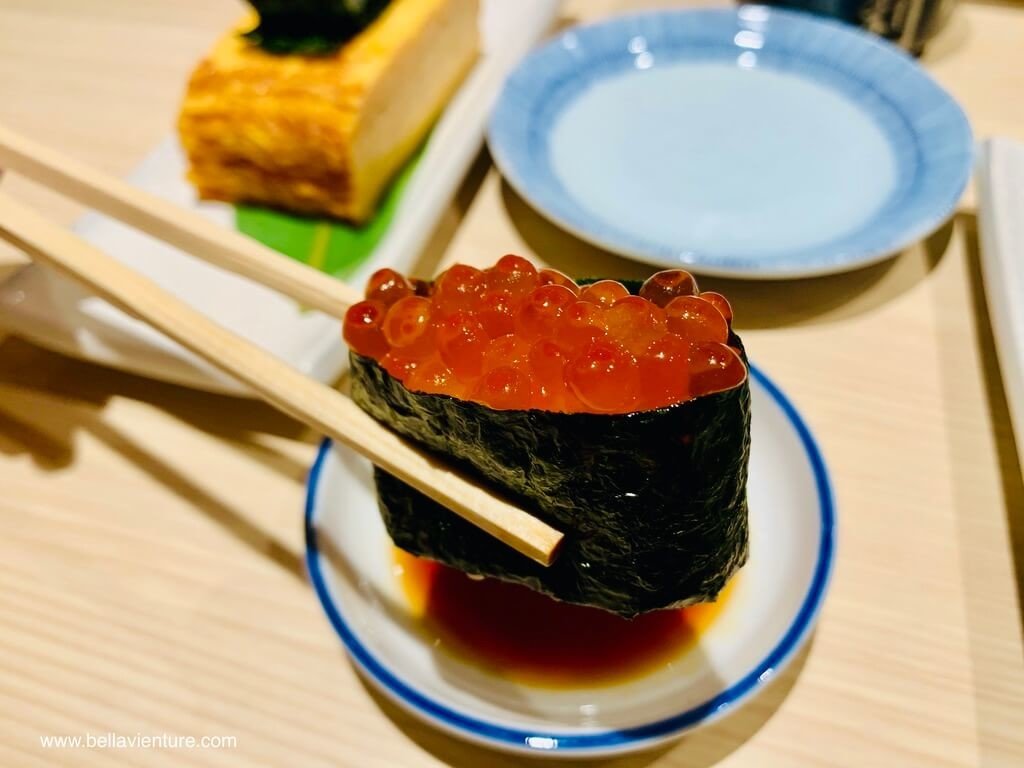 台北 大安區 壽司 迴轉壽司 美登利壽司 鮭魚卵壽司