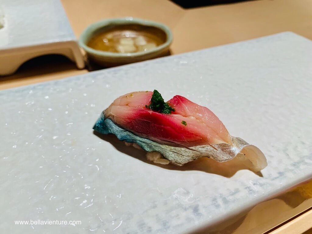 中山區 米其林一星  明壽司 青花魚 青蔥醬