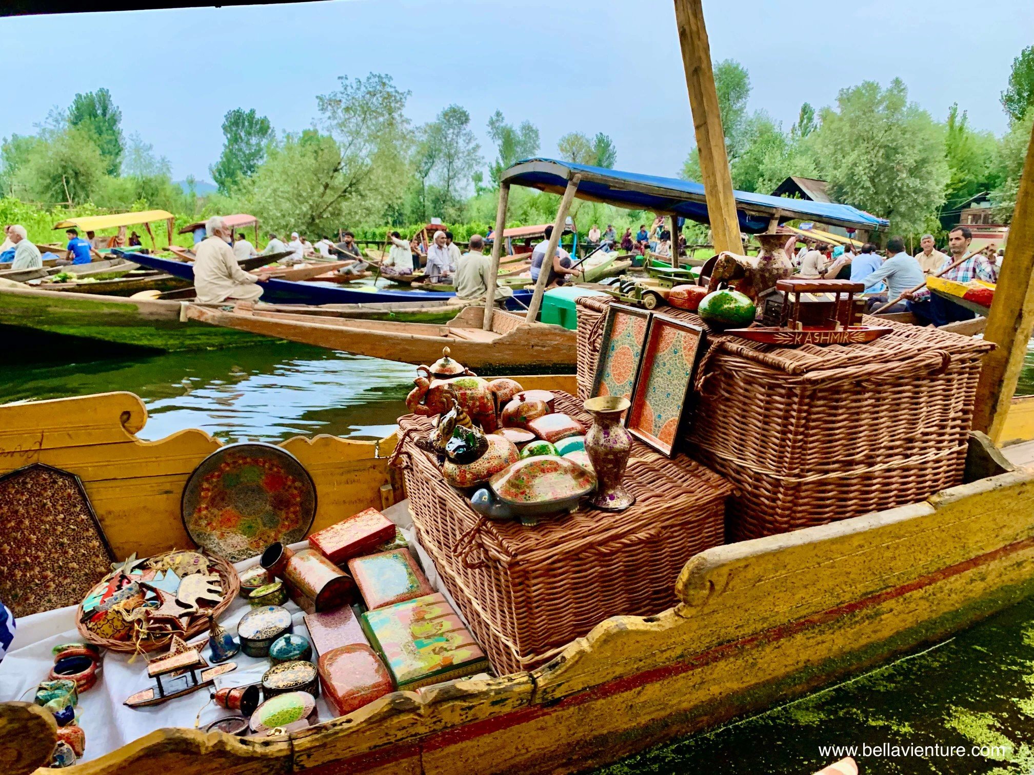 北北印 印度 India 喀什米爾 Kashmir 水上市集 Floating market 紀念品