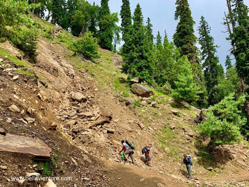 印度 India 喀什米爾 Kashmir 大湖健行 Great lake trekking 非常難爬的路段