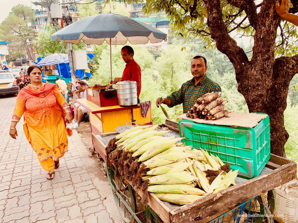 印度india  達蘭薩拉 dharamshala 路邊攤 玉米