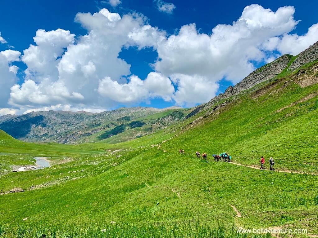 印度India 北北印 North India 喀什米爾 Kashmir 大湖健行 trekking 藍天白雲