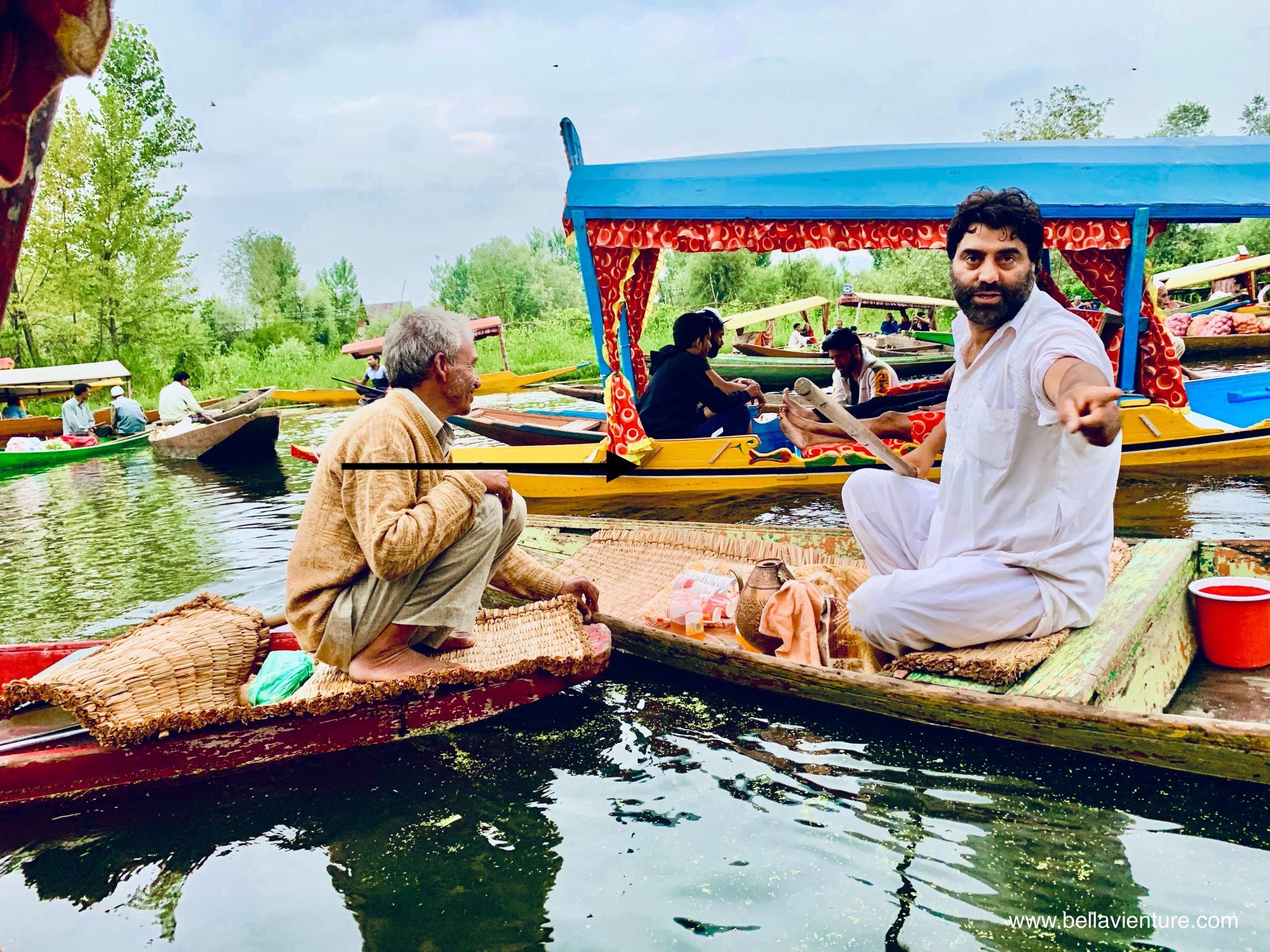 北北印 印度 India 喀什米爾 Kashmir 水上市集 Floating market 喀什米爾茶