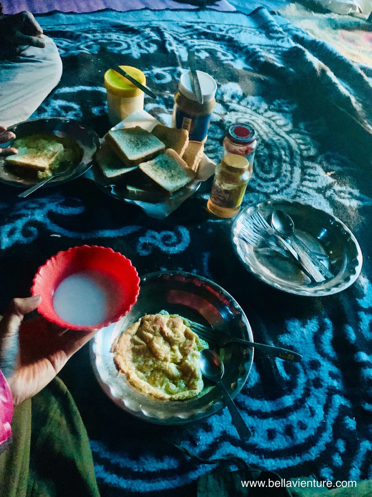 印度India 北北印North Inida  喀什米爾Kashmir 健行Trekking 早餐