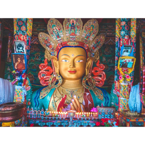 【印度】21天秒決定到印度兩個月！拉達克(三)Day 41 根本在西藏吧的藍天.與各種大佛的相遇